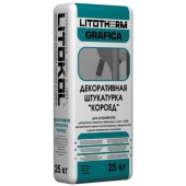 Штукатурка минеральная декоративная Litokol Litotherm Grafica Короед 2,5 мм белая 25 кг Штукатурка минеральная декоративная Litokol Litotherm Grafica Короед 2,5 мм белая 25 кг