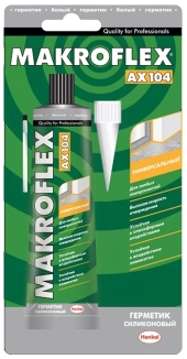 Герметик силиконовый Makroflex AX104 универсальный, белый (85 мл)