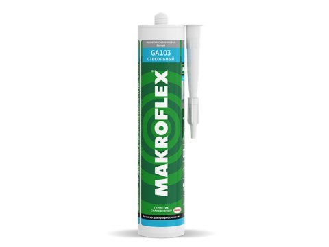 Герметик силиконовый Makroflex GA103 стекольный, прозрачный (0,30 л)
