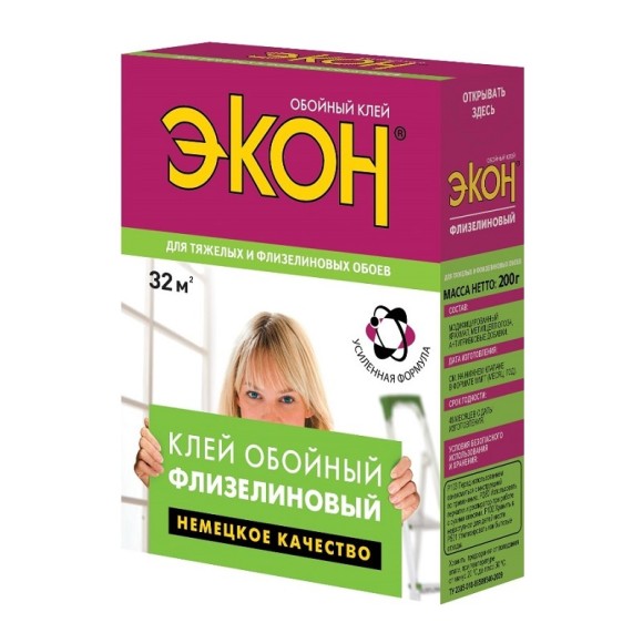 Клей для обоев Экон Флизелиновый (470 г)