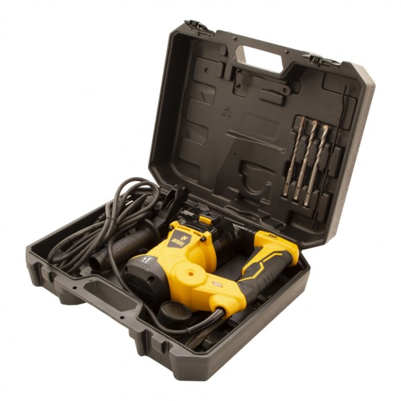 Перфоратор электрический RHV-1250-30, SDS-plus, 1250 Вт, 5 Дж, 3 плюс 1 режим Denzel Перфоратор электрический RHV-1250-30, SDS-plus, 1250 Вт, 5 Дж, 3 плюс 1 режим Denzel