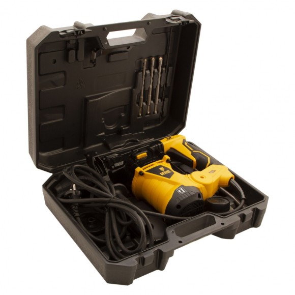 Перфоратор электрический RHV-1250-30, SDS-plus, 1250 Вт, 5 Дж, 3 плюс 1 режим Denzel Перфоратор электрический RHV-1250-30, SDS-plus, 1250 Вт, 5 Дж, 3 плюс 1 режим Denzel