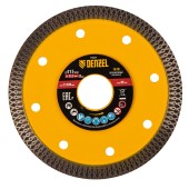 Диск алмазный отрезной 115 х 22,2мм, сплошной, супертонкий, горячий пресс, сухой/мокрый рез// Denzel Диск алмазный отрезной 115 х 22,2мм, сплошной, супертонкий, горячий пресс, сухой/мокрый рез// Denzel