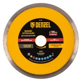 Диск алмазный сплошной, супертонкий, 180 х 25,4 мм, горячее прессование, мокрое резание// Denzel Диск алмазный сплошной, супертонкий, 180 х 25,4 мм, горячее прессование, мокрое резание// Denzel