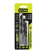 ON Набор сверл по дереву 3 шт: 6,8,10 мм, цилиндрический хвостовик