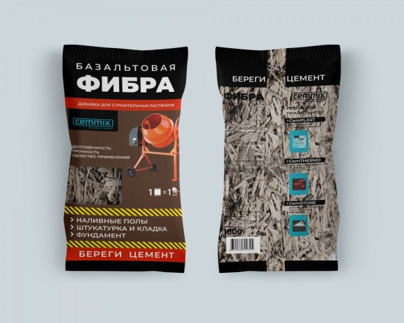 Фибра базальтовая CemMix 1000 гр