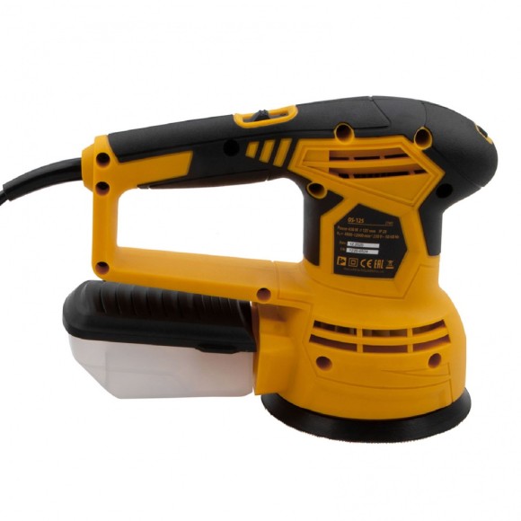 Машина шлифовальная эксцентриковая OS-125, 450 Вт, 6000-12000 об/мин Denzel