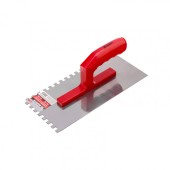 Гладилка стальная, 280 x 130 мм, зеркальная полировка, пластмастмассовая ручка, зуб 8 x 8 мм Matrix Гладилка стальная, 280 x 130 мм, зеркальная полировка, пластмастмассовая ручка, зуб 8 x 8 мм Matrix