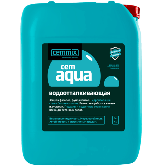 Гидрофобизирующая добавка CemAqua 5 л