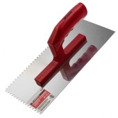 Гладилка из нержавеющей стали, 280 х 130 мм, зеркальная полировка, пластмассовая ручка, зуб 4 х 4 мм Matrix Гладилка из нержавеющей стали, 280 х 130 мм, зеркальная полировка, пластмассовая ручка, зуб 4 х 4 мм Matrix