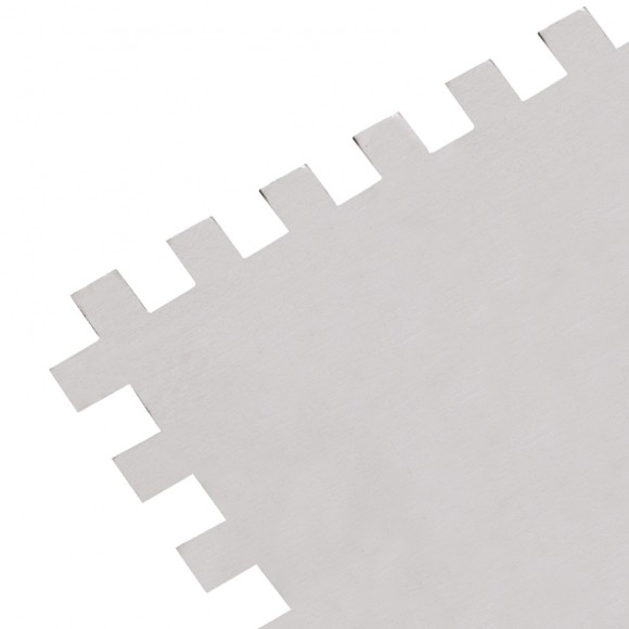 Гладилка из нержавеющей стали, 280 х 130 мм, зеркальная полировка, пластмассовая ручка, зуб 4 х 4 мм Matrix Гладилка из нержавеющей стали, 280 х 130 мм, зеркальная полировка, пластмассовая ручка, зуб 4 х 4 мм Matrix