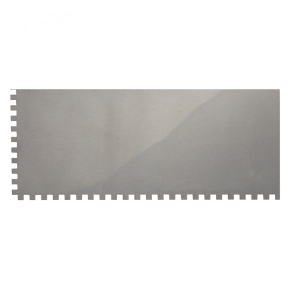 Гладилка из нержавеющей стали, 280 х 130 мм, зеркальная полировка, пластмассовая ручка, зуб 6 х 6 мм Matrix Гладилка из нержавеющей стали, 280 х 130 мм, зеркальная полировка, пластмассовая ручка, зуб 6 х 6 мм Matrix