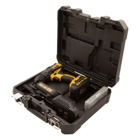 Дрель-шуруповерт аккумуляторная, бесщет. BLDL-IB-18-02, Li-Ion, 18 В, 2 акк.// Denzel Дрель-шуруповерт аккумуляторная, бесщет. BLDL-IB-18-02, Li-Ion, 18 В, 2 акк.// Denzel