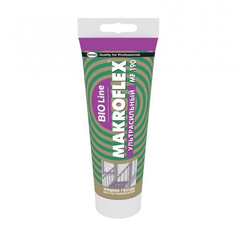 Клей ультрасильный Makroflex Bio Line MF190, прозрачный (0,185 кг)