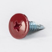 Саморез Yoko прессшайба сверло 4,2х16 мм RAL 3005 красный