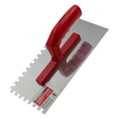 Гладилка из нержавеющей стали, 280 х 130 мм, зеркальная полировка, пластмассовая ручка, зуб 10 х 10 мм Matrix Гладилка из нержавеющей стали, 280 х 130 мм, зеркальная полировка, пластмассовая ручка, зуб 10 х 10 мм Matrix