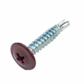 Саморез Yoko прессшайба сверло 4,2х19 мм RAL 3005 красный