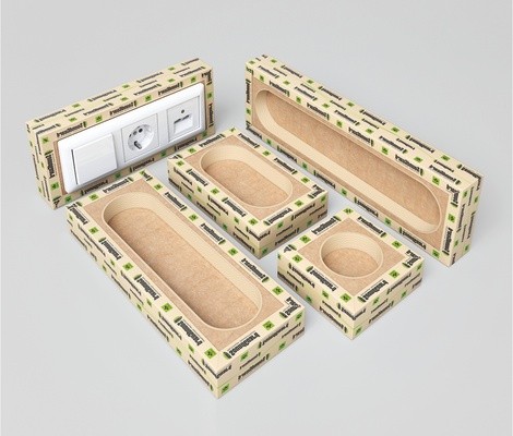 Звукоизоляционный подрозетник 2-секционный SoundGuard ИзоБокс 2 Премиум