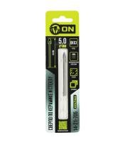 ON Сверло по керамике и стеклу твердосплавное 5,0мм, цилиндрический хвостовик ON Сверло по керамике и стеклу твердосплавное 5,0мм, цилиндрический хвостовик