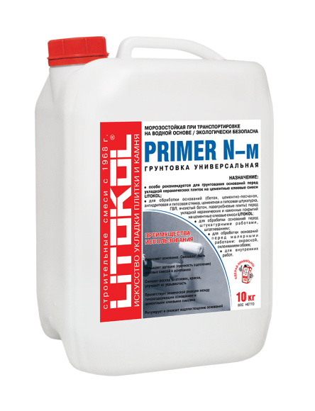 Грунтовка Litokol Primer N-м универсальная 10 кг