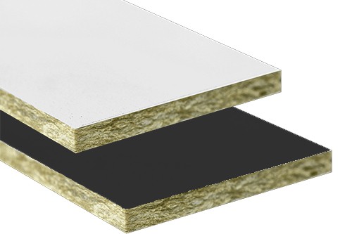 Панель акустическая Акустилайн    (Akustiline) Ampir White / Black (0,6м х 0,6м х 30мм) 0,36м2, кромка А