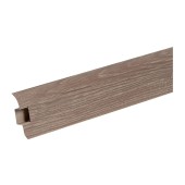 Плинтус Ideal Комфорт, с кабель-каналом, дуб кофейный, 55 мм х 2,5 м Плинтус Ideal Комфорт, с кабель-каналом, дуб кофейный, 55 мм х 2,5 м