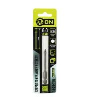 ON Сверло по керамике и стеклу твердосплавное, 6,0х75мм, шестигранный хвостовик