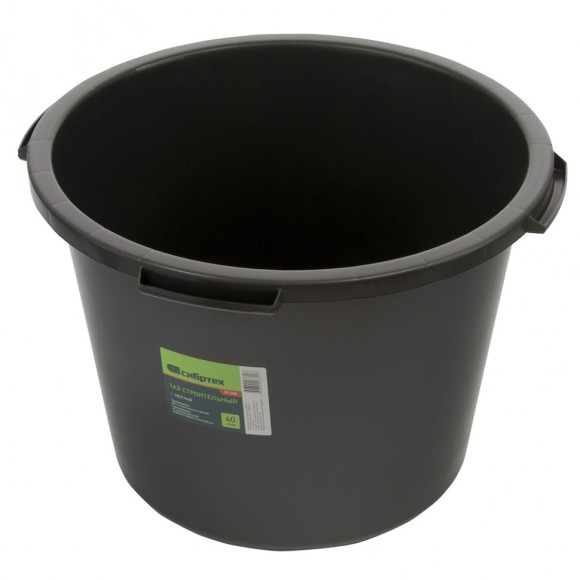 Таз круглый строительный, 40 л Россия Сибртех Таз круглый строительный, 40 л Россия Сибртех