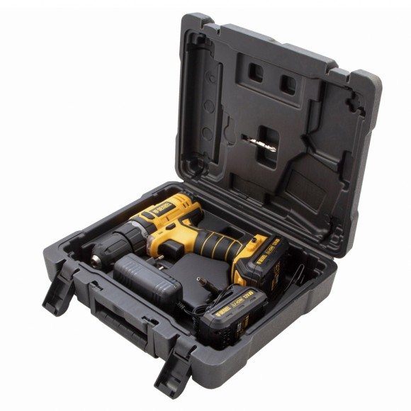 Дрель-шуруповерт аккумуляторная CDL-12-02, Li-Ion, 12 В, 1.5 А*ч, 2 аккумулятора Denzel Дрель-шуруповерт аккумуляторная CDL-12-02, Li-Ion, 12 В, 1.5 А*ч, 2 аккумулятора Denzel