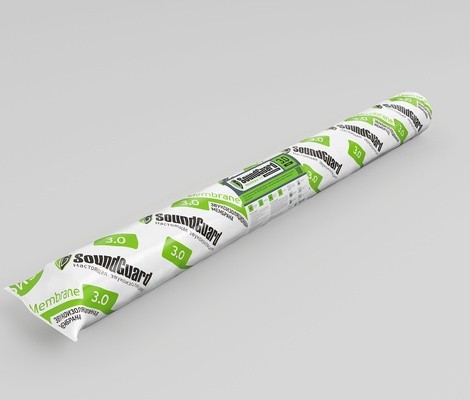 Звукоизоляционная мембрана SoundGuard Membranе 3.0 2500x1200x3 мм.,3м2