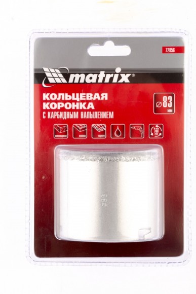 Кольцевая коронка с карбидным напылением, 83 мм Matrix Кольцевая коронка с карбидным напылением, 83 мм Matrix