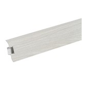 Плинтус Ideal Комфорт, с кабель-каналом, ясень белый, 55 мм х 2,5 м Плинтус Ideal Комфорт, с кабель-каналом, ясень белый, 55 мм х 2,5 м