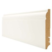 Плинтус МДФ под покраску HANNAHHOLZ KW 81305 белый 2400х81х16 мм