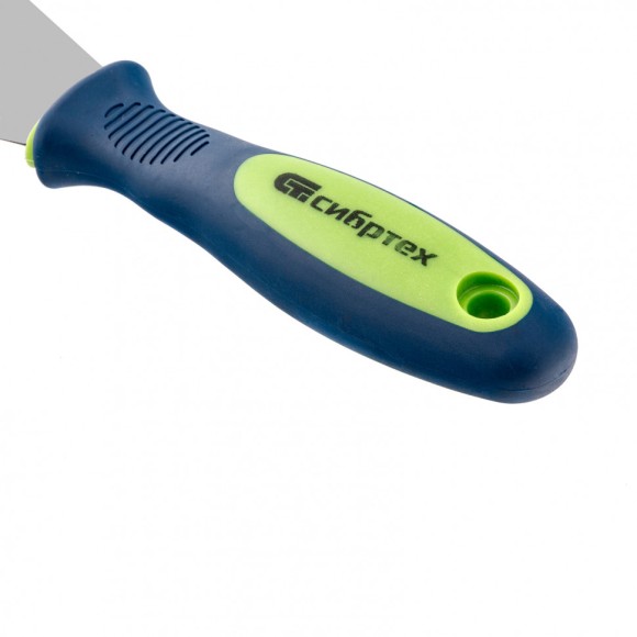 Шпательная лопатка из нержавеющей стали, 50 мм, двухкомпонентная ручка Сибртех Шпательная лопатка из нержавеющей стали, 50 мм, двухкомпонентная ручка Сибртех