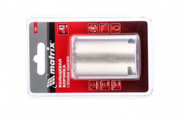 Кольцевая коронка с карбидным напылением, 43 мм Matrix Кольцевая коронка с карбидным напылением, 43 мм Matrix