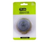 ON Щетка металл. со шпилькой для дрели 75мм (чашка)