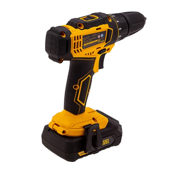 Дрель-шуруповерт аккумуляторная CDL-18-02BM, Li-Ion, 18 В, 2 аккумулятор Denzel Дрель-шуруповерт аккумуляторная CDL-18-02BM, Li-Ion, 18 В, 2 аккумулятор Denzel