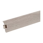 Плинтус Ideal Комфорт, с кабель-каналом, дуб снежный, 55 мм х 2,5 м Плинтус Ideal Комфорт, с кабель-каналом, дуб снежный, 55 мм х 2,5 м