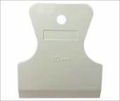 Шпатель резиновый 80 мм, белый, эконом