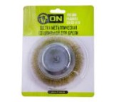 ON Щетка металл. со шпилькой для дрели 100мм (чашка)