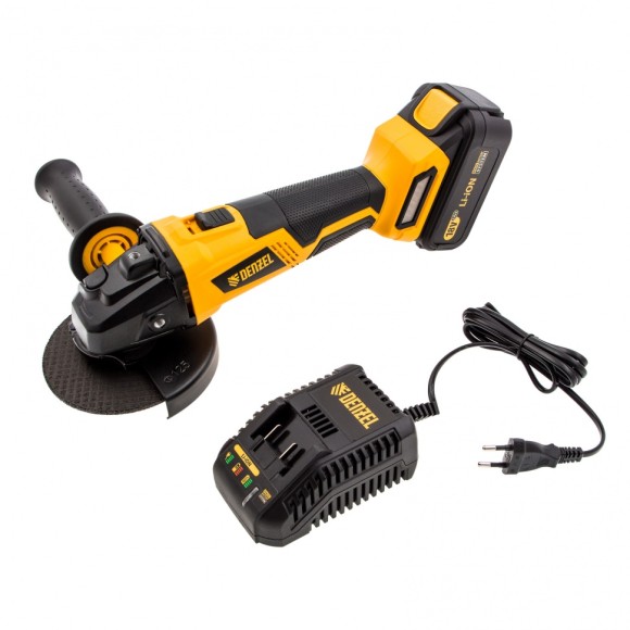 Машина углошлифовальная аккумуляторная BLG-IB-18-125, бесщеточная BLG-IB-18-125, Li-ion, 18 В Denzel Машина углошлифовальная аккумуляторная BLG-IB-18-125, бесщеточная BLG-IB-18-125, Li-ion, 18 В Denzel