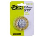 ON Щетка металл. со шпилькой для дрели 50мм (плоская)