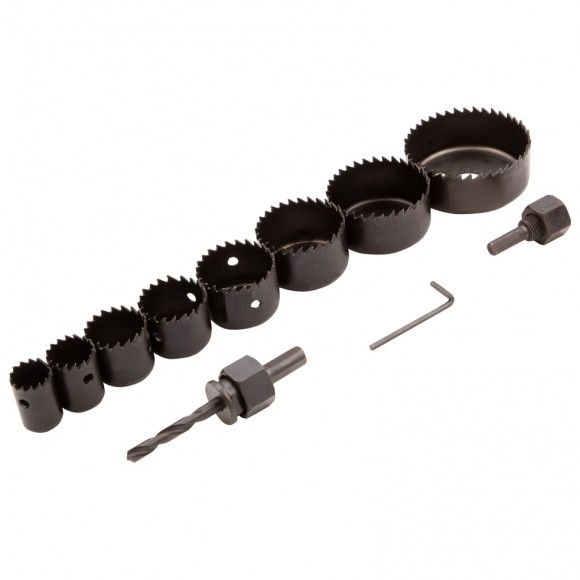 Набор кольцевых пил по дереву, 19-64 мм, 11 предметов Matrix Набор кольцевых пил по дереву, 19-64 мм, 11 предметов Matrix