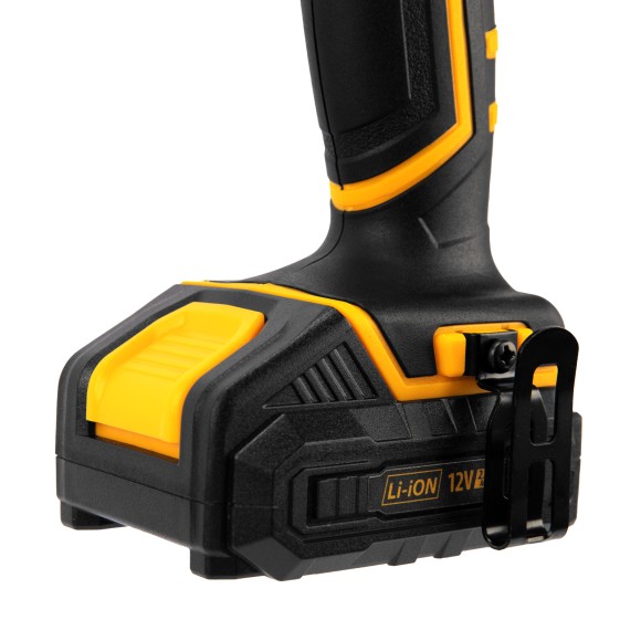 Дрель-шуруповерт аккумуляторная CDL-12-02BM, Li-Ion, 12 В, 2 акк.// Denzel Дрель-шуруповерт аккумуляторная CDL-12-02BM, Li-Ion, 12 В, 2 акк.// Denzel