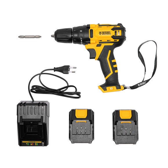Дрель-шуруповерт аккумуляторная CDL-12-02BM, Li-Ion, 12 В, 2 акк.// Denzel Дрель-шуруповерт аккумуляторная CDL-12-02BM, Li-Ion, 12 В, 2 акк.// Denzel