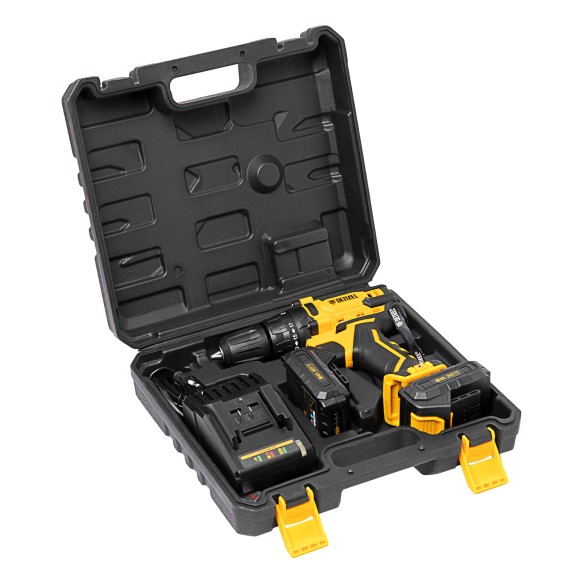 Дрель-шуруповерт аккумуляторная CDL-12-02BM, Li-Ion, 12 В, 2 акк.// Denzel Дрель-шуруповерт аккумуляторная CDL-12-02BM, Li-Ion, 12 В, 2 акк.// Denzel