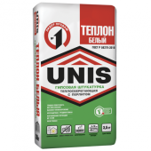 Штукатурка гипсовая теплосберегающая Unis Теплон белая 30 кг Штукатурка гипсовая теплосберегающая Unis Теплон белая 30 кг