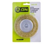 ON Щетка металл. со шпилькой для дрели 100мм (плоская)  ОЖИДАЕТСЯ ПОСТАВКА