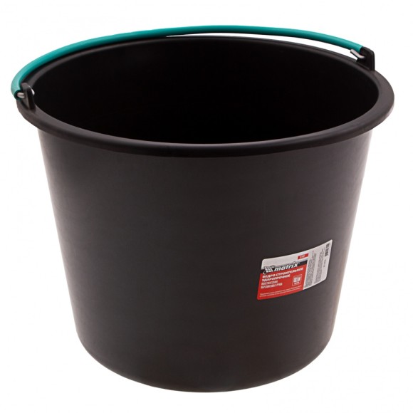 Ведро строительное пластмассовое 12 л, ударопрочное, обрезиненная ручка Matrix Ведро строительное пластмассовое 12 л, ударопрочное, обрезиненная ручка Matrix