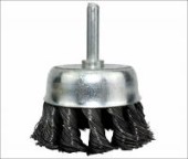 ON Щетка металл. со шпилькой для дрели 65 мм (крученая чашка)  ОЖИДАЕТСЯ ПОСТАВКА